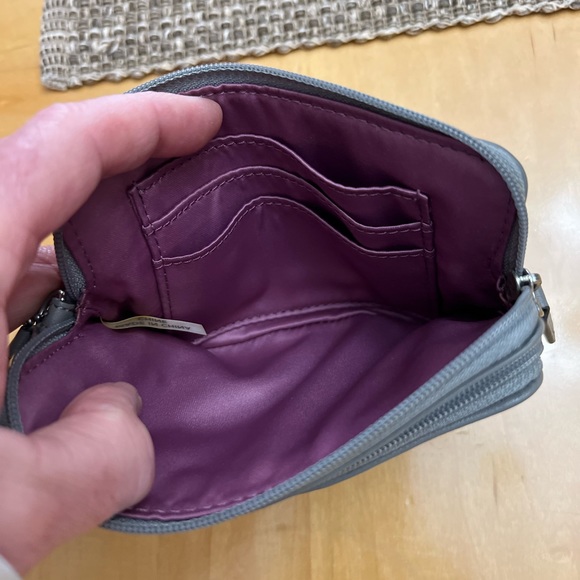 Coach Grey on Grey Wristlet - Picture 7 of 11